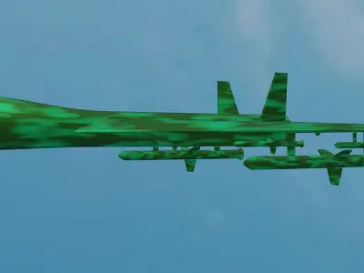 Jet fighter Free low-poly 3D model