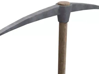 Pickaxe Low-poly 3D model get