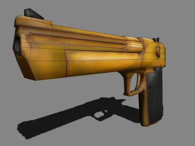Desert Eagle Gun Low-poly 3D model buy