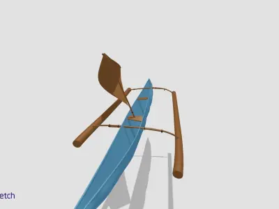 free boat  3D model