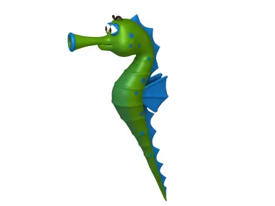 Seahorse 3D model 3