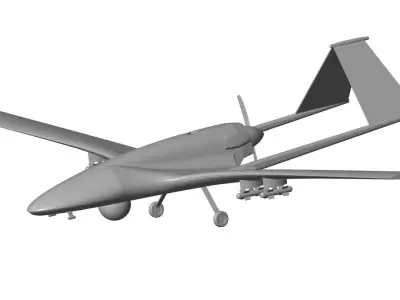 Bayraktar TB2 UCAV 3D model purchase