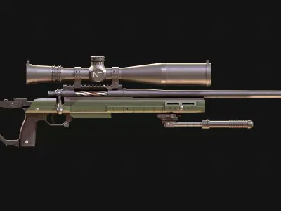 Paladin CheyTac Low-poly 3D model