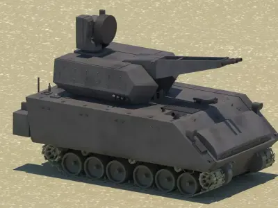 KORKUT Hava Savunma Sistemi - Korkut Air Defance System Low-poly 3D model