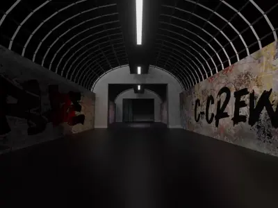 BANG BANG STAGE URBAN TUNNEL  3D model 3D model