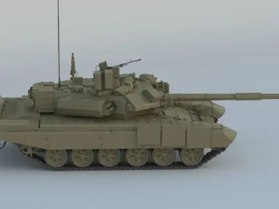 T-90 Tank 3D model purchase