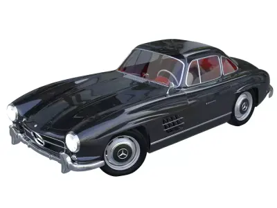 Mercedes-Benz 300 SL-W198 Vintage Toy Coupe 3D model