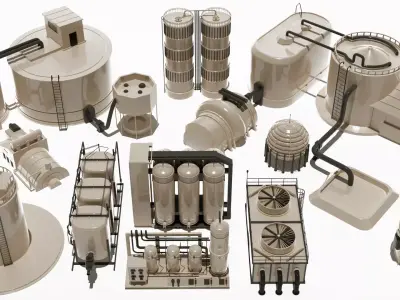Factory KT vol01 with asset library 3D model