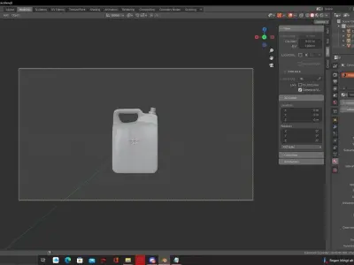 Fuel Canister Low-poly 3D model purchase