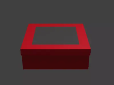 box for cake 3D model