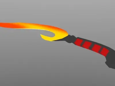 Fire Dagger 3D model