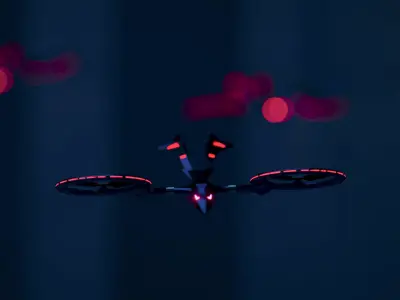 D2 Mosquito Drone Low-poly 3D model