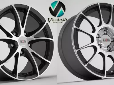 Alcasta wheel rims 3D model