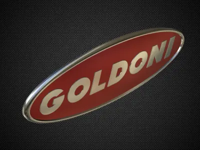 goldoni logo 3D model