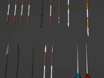 Medieval Weapons  Low-poly 3D model buy