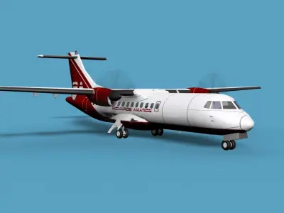ATR  ATR-42-500 Richards Aviation 3D model