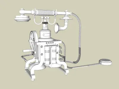 Vintage telephone Ericssson Taxen 1892 3D model