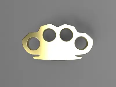 Brass knuckles 3D model
