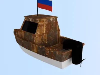 Russia Fishing Boat 3D model
