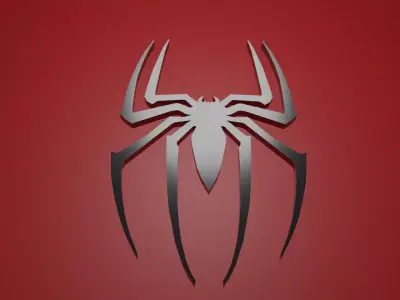 Spiderman 2000 logo 3d model 3D model