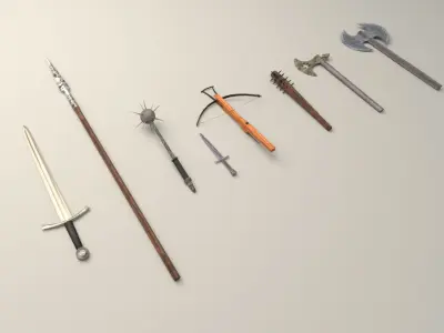 historic weapon collection  3D model