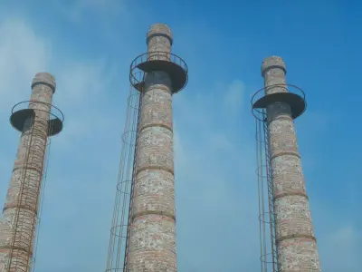 Boiler chimney 3D model
