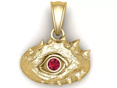Dragon Eye Pendant 3D Printable MODEL 3D print model