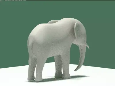 elephant Free low-poly 3D model