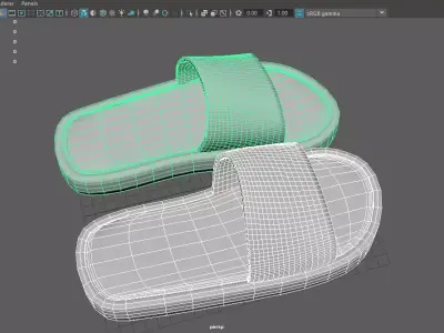 Sandal Model Free low-poly 3D model