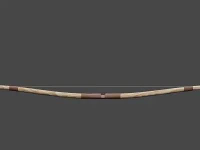 Wooden Bow 3D model buy