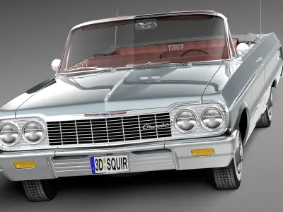 Chevrolet Impala Convertible 1964 3D model purchase