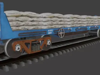 BRN Wagon By Aaditya  Low-poly 3D model