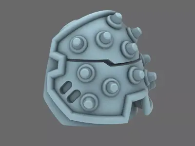 Space Knights V4 Savage Studded Shoulder Pads Type C 3D print model