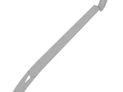 Crowbar Low-poly 3D model shop