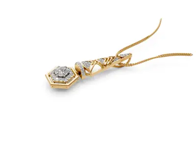 Geometric Grace pendant for women 3D print model