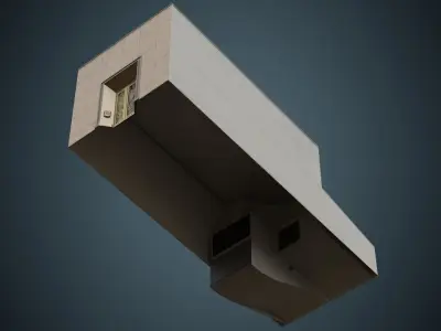 Building 8B Low-poly 3D model
