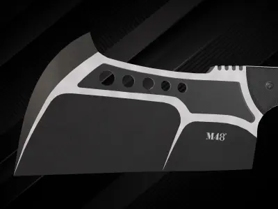 tactical knife Conflict Cleaver Free low-poly 3D model