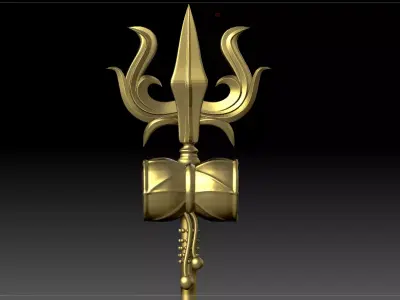 trishul Low-poly 3D model