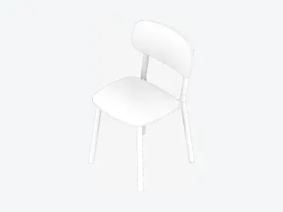 Chair - Timberline Low-poly 3D model