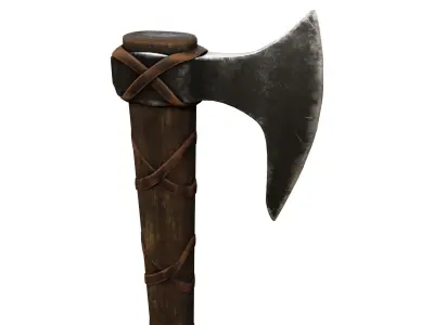 Ax Medieval Low-poly 3D model shop