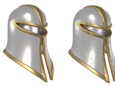 Infantryman Helmet Low-poly 3D model