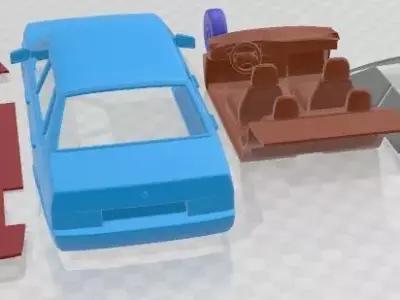 VAZ Lada 21099 1990 Printable Car 3D print model