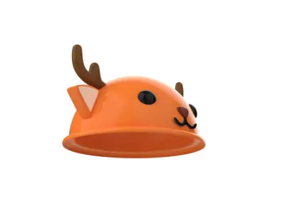 Deer Hat Cute Low-poly 3D model