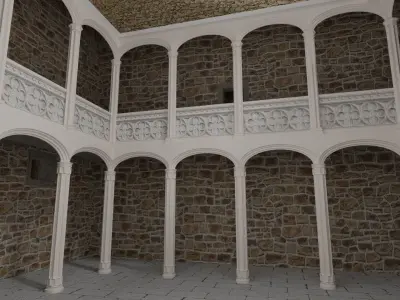 Spanish Castle Manzanares el Real 3D model