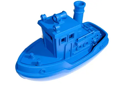 Toy steamboat 3D print model