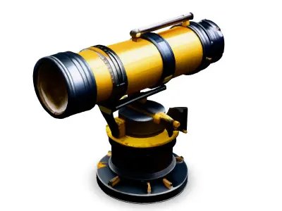 SciFi Telescope HighDetail 3D Model Low-poly 3D model