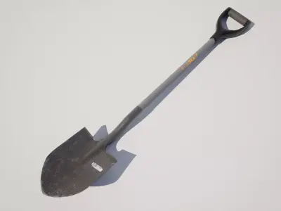  Shovel Low-poly 3D model