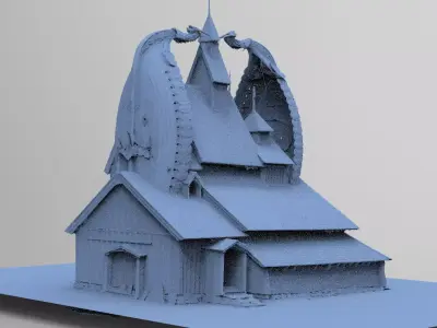 Viking big house 11 3D model
