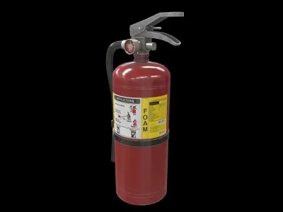 Fire Extinguisher Foam Low-poly 3D model