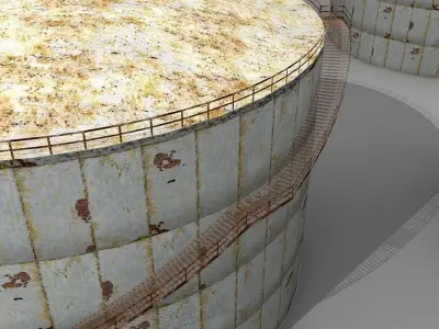 Rusty Silo 3D model